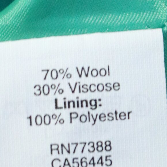 J Crew The Pencil Skirt Teal Wool Blend Classic Sz 10 - Picture 6 of 6